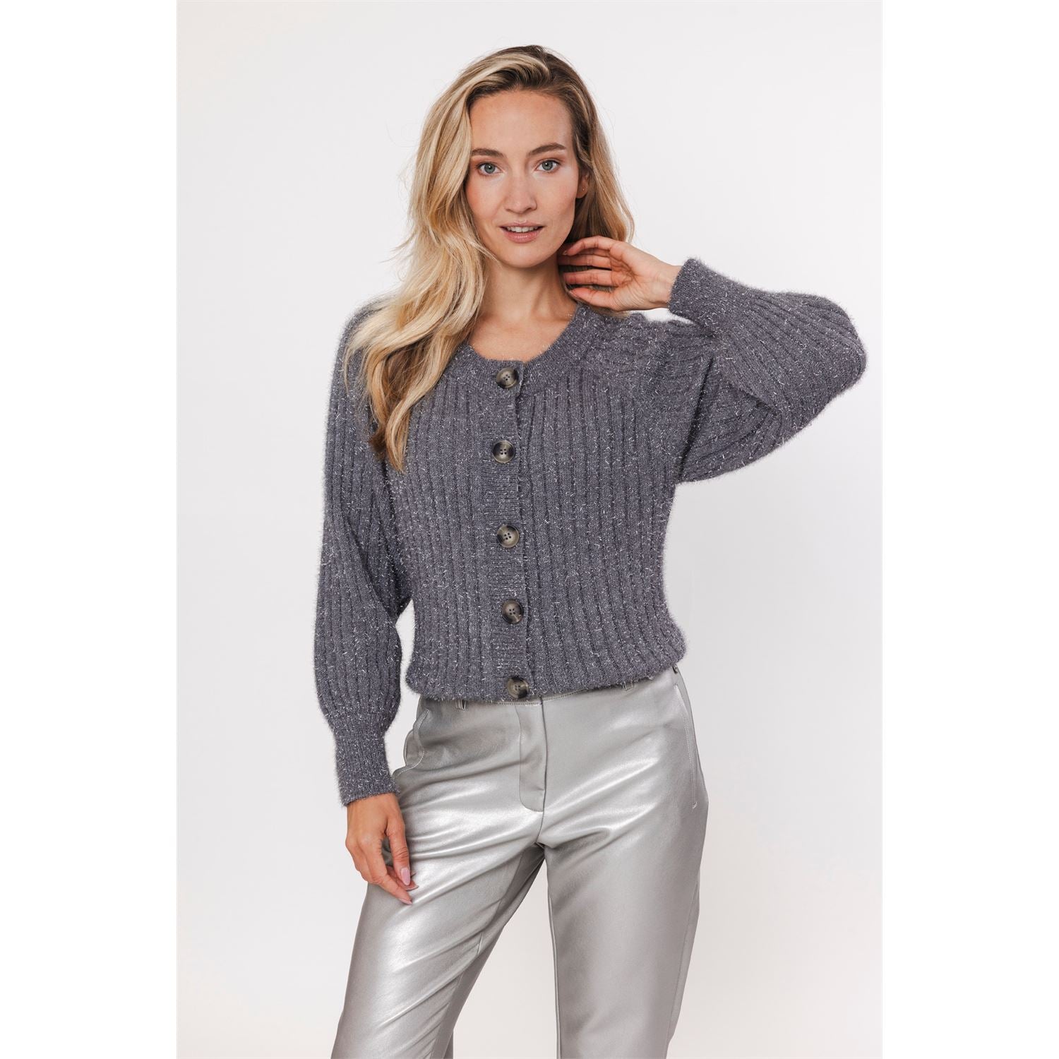 Cardigan metallic