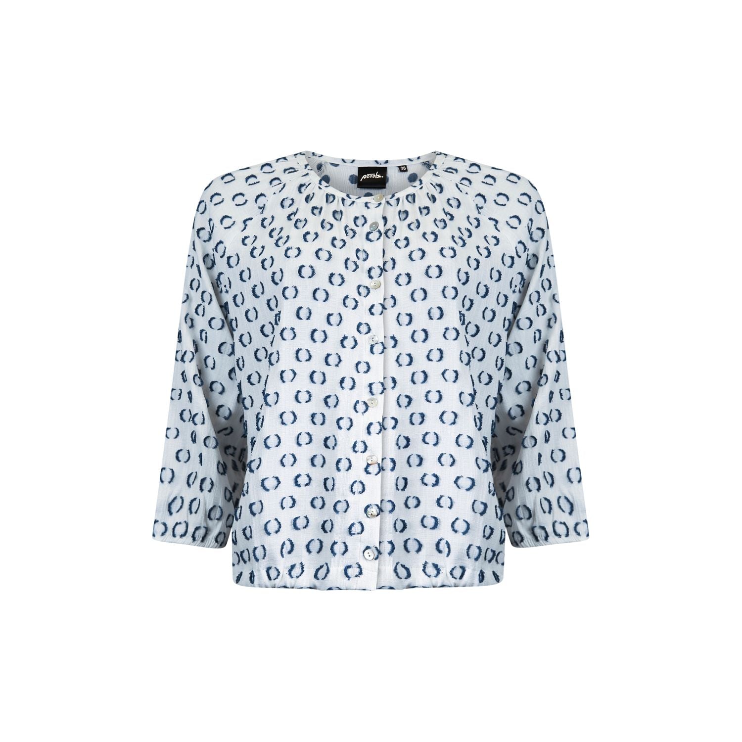 Blouse dots - blue