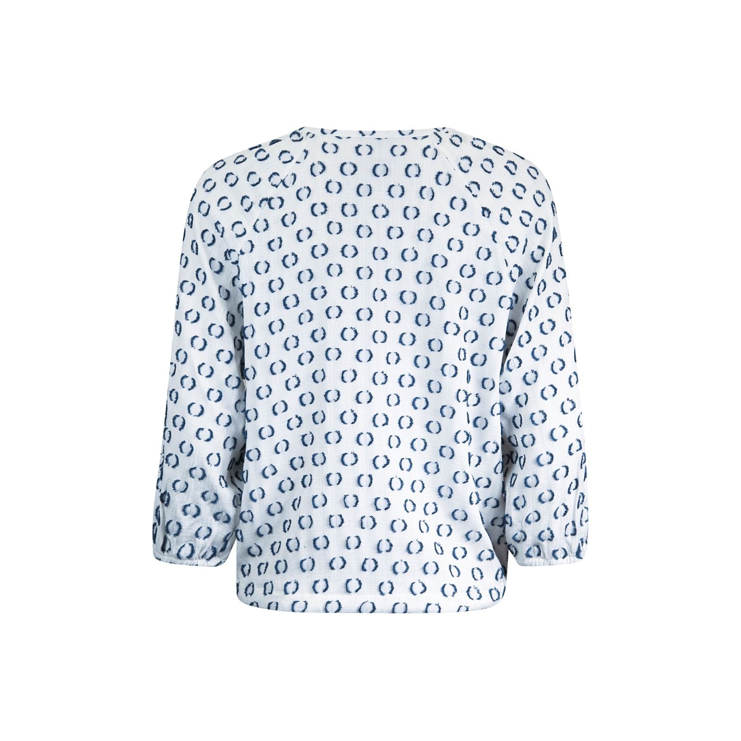 Bluse Punkte - blau