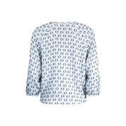 Blouse dots - blauw