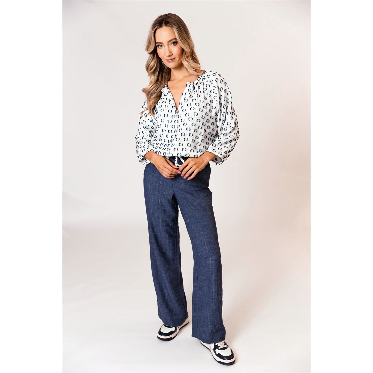 Blouse dots - blue