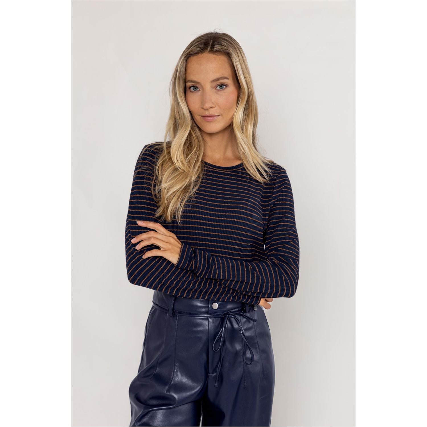 T-Shirt shiny stripe