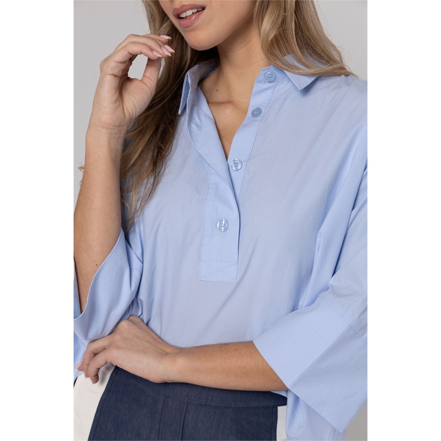 Blouse wide plain