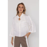 Blouse mix stripe