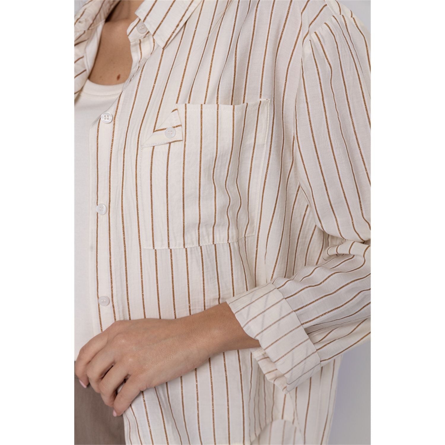 Blouse lurex stripe