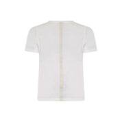 V-neck T-shirt made of 100% cotton with artwork. Pair with one of our jackets for a layered look.