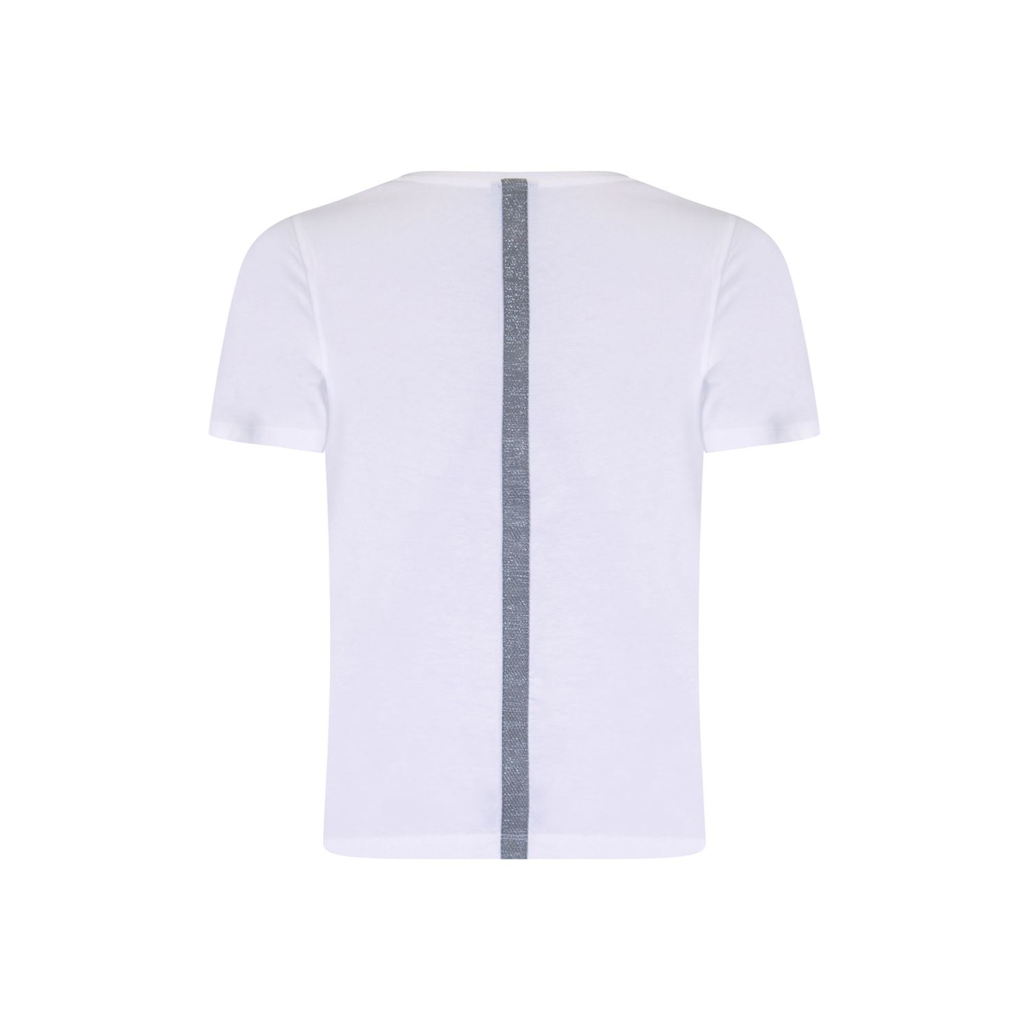 V-neck T-shirt made of 100% cotton with artwork. Pair with one of our jackets for a layered look.