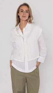 Gilet open knit