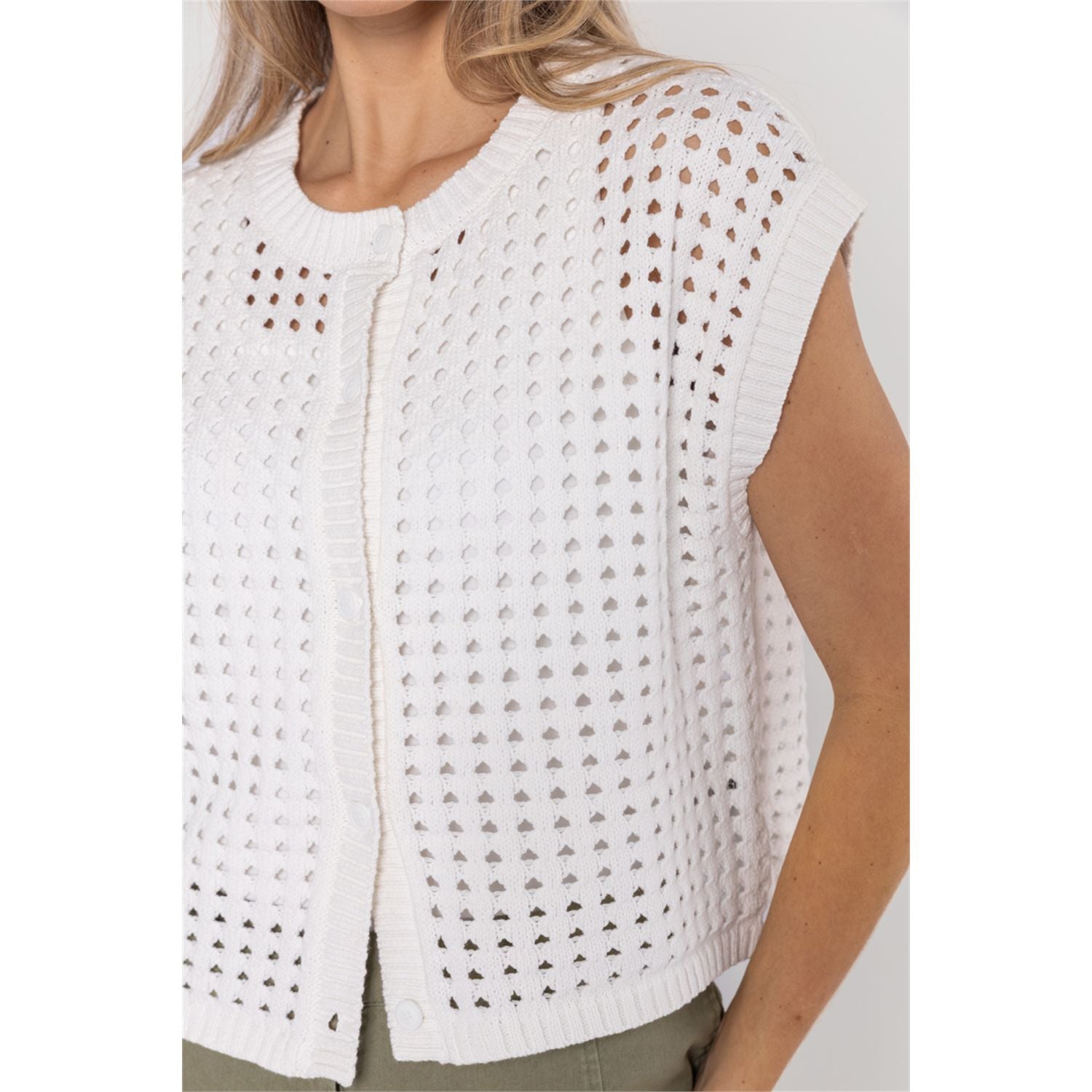 Gilet open knit