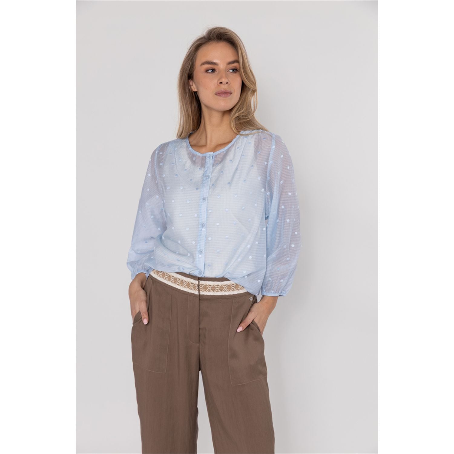 Blouse embroidery dots