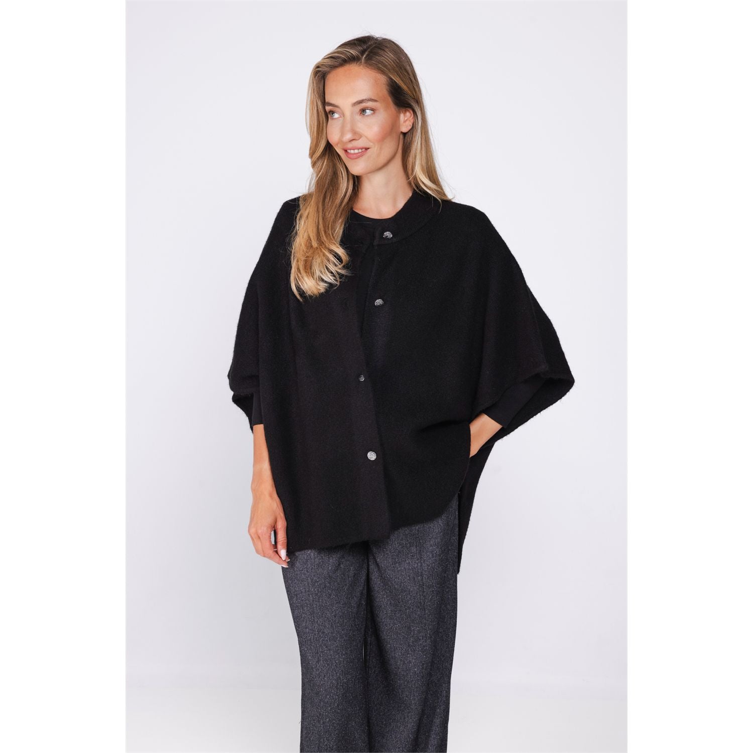 Cardigan poncho