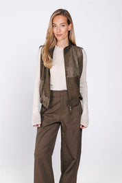 Waistcoat suedine