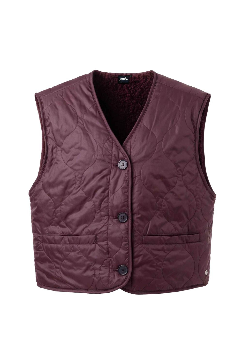Gilet fur mix